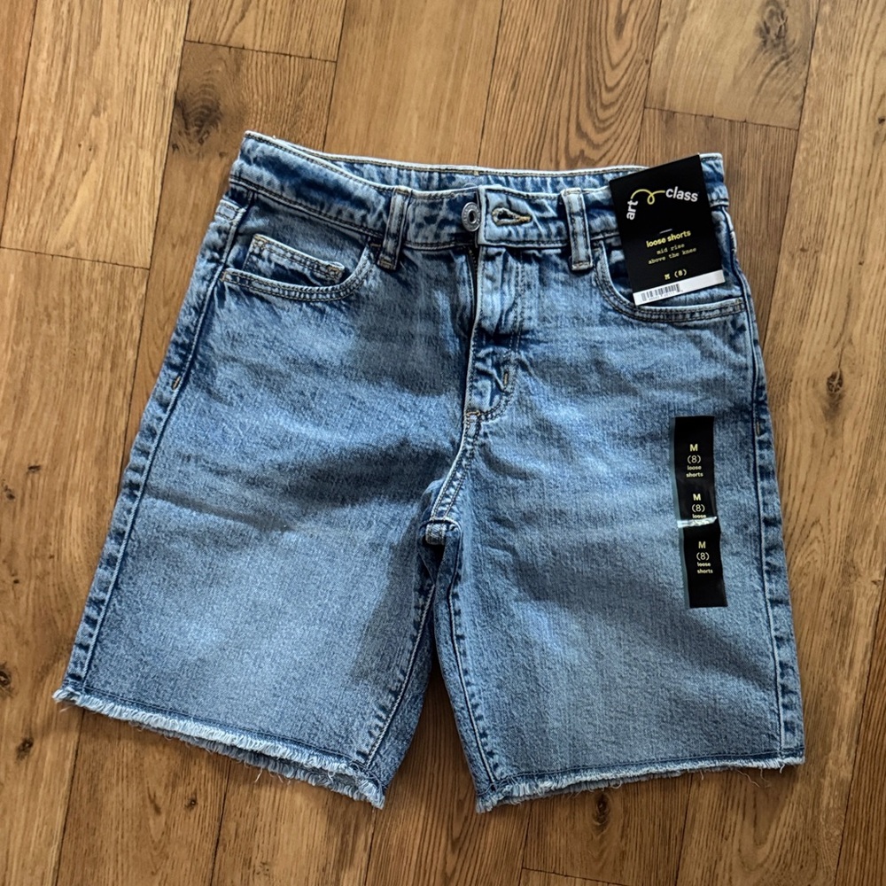 art class Light Blue Denim Kids Shorts